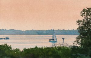 Sailing Home, 2008 (aquarelle sur papier)