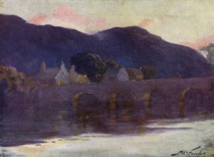 Pont, Cwm-y-Glo, Soir - Robert (after) Fowler
