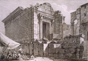 Vue du temple d