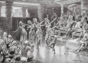 Un grand prince indien célébrant sa victoire