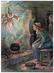 Cendrillon et la fée marraine, illustration de 
