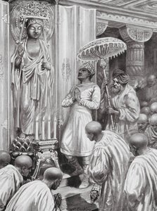 Kanishka inaugure le bouddhisme Mahayana (Nord), 100 après J.-C.