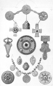 Reliques anglo-saxonnes. Ornements personnels en or et bronze, 1886