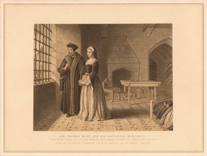 Sir Thomas More et sa fille Margaret, 1878 - Robert Anderson