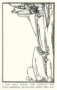 Illustration pour Poèmes de John Keats : La Belle Dame Sans Merci - Robert Anning Bell