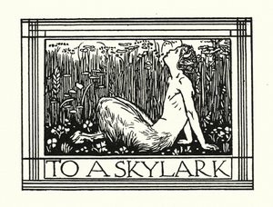 Shelley : À une alouette (litho) - Robert Anning Bell
