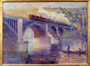 Le pont aux Anglais, coucher de soleil