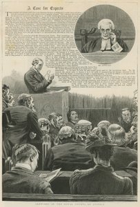 Une affaire pour experts : Croquis dans les Cours Royales de Justice ; avec une vignette de M. Justice Kay - Robert Barnes