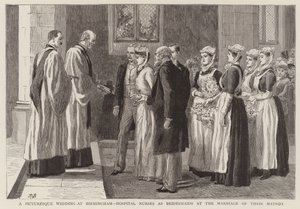 Un mariage pittoresque à Birmingham, les infirmières de l