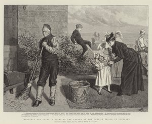 Innocence et crime, une scène dans le jardin de la prison de Portland - Robert Barnes