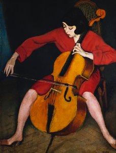 Femme jouant du violoncelle