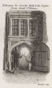 Entrée de Crosby Hall et ses cryptes de Great St Helens