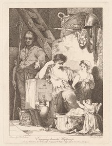 Profiter du bonheur domestique - Robert Blyth, after John Hamilton Mortimer
