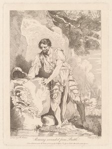Retraite des blessés du combat - Robert Blyth, after John Hamilton Mortimer