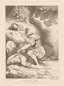 Dépouillant les morts - Robert Blyth, after John Hamilton Mortimer