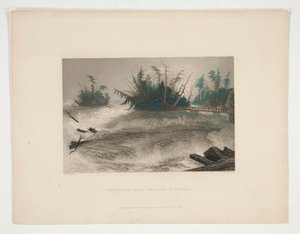 Les rapides au-dessus des chutes du Niagara, illustration pour Nathaniel Parker Willis