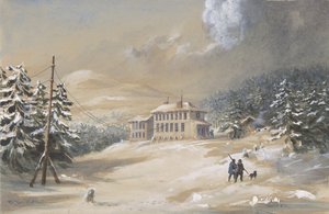 Baie de la Trinité, Terre-Neuve, vue extérieure de la maison du télégraphe