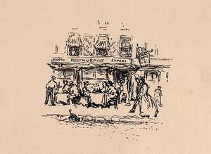 Où nous avons dîné dans le Quartier Latin, Paris, en 1896