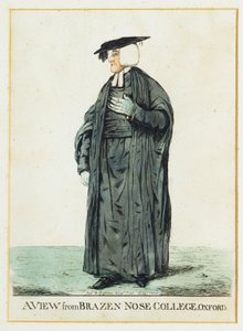 Vue depuis le collège Brazen Nose, Oxford - Robert Dighton