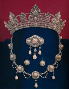 Parure de diamants et de perles - Le cadeau de SAR le Prince de Galles - Robert Dudley