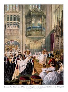 Mariage de la princesse Alexandra et du prince Edward, chapelle Saint-Georges à Windsor, 10 mars 1863 - Robert Dudley