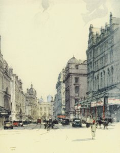 Glasgow : Gordon Street et Central Station (lithographie couleur)