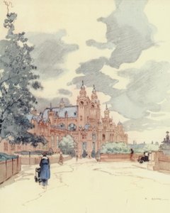 Glasgow : The Art Galleries (lithographie couleur)