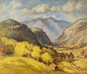 Paysage de vallée - Robert Ernest McEune