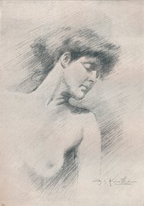 Étude féminine, vers 1895, 1897