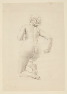Étude pour une femme agenouillée, « Festival des vendanges », Mendelssohn Glee Club, New York, NY - Robert Frederick Blum