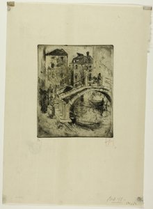 Canal et ponts vénitiens - Robert Frederick Blum