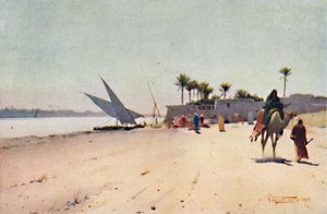 Un village du Nil, vers 1880, 1904