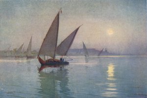 Clair de lune sur le Nil, près du Caire, c1880, 1904 - Robert George Talbot Kelly
