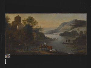 Paysage avec animaux