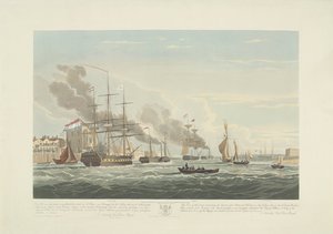 Départ de douze navires marchands néerlandais du port de Portsmouth, 1833 (plaque 2)
