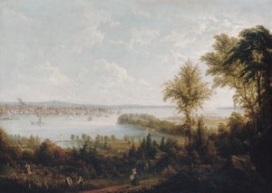 Vue de la baie et de la ville de New York depuis Weehawken