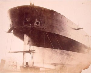 Léviathan, vue latérale de la coque