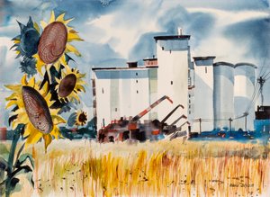 Élévateur à grains, Kansas, n.d.