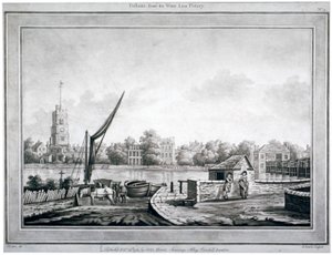 Vue de Fulham depuis le White Lion Inn, Putney, Londres, 1783 - Robert Laurie