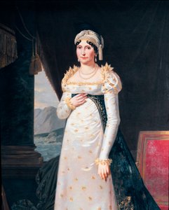 Portrait de Laetitia Bonaparte (Letizia Maria Ramolino) (1750-1836), mère de Napoléon Bonaparte (détail). Peinture de Robert Lefèvre (1755-1830) Museo Napoleonico, Rome