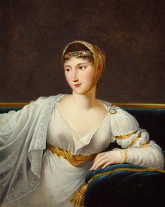 Portrait de la princesse Pauline Borghese, épouse du général Leclerc (huile sur toile) - Robert Lefevre