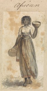 Femme africaine avec des paniers