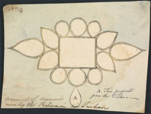 Ornement en diamant porté par le Peshwa dans son turban