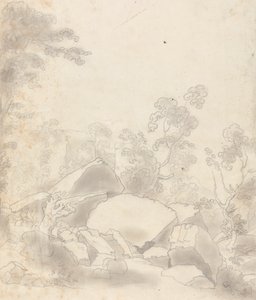 Paysage avec des rochers