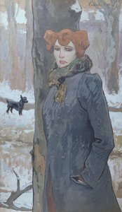 Une prostituée dans une forêt en hiver