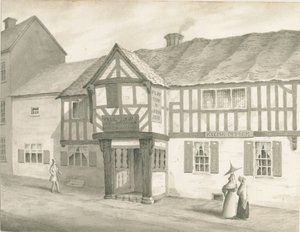 Wolverhampton - Église Saint-Pierre : dessin sépia, 1837