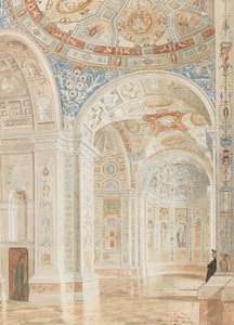 Intérieur de la Villa Madama avec des décorations de Giulio Romano et Baldassare Peruzzi, 1897 - Robert Oerley