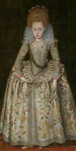 Princesse Élisabeth 1596-1662, plus tard Reine de Bohême, vers 1606 - Robert Peake I