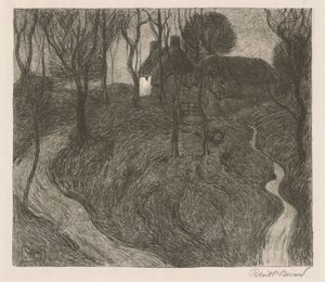 Une ferme isolée [Hawkridge] - Robert Polhill Bevan