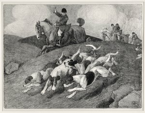 Scène de chasse - Robert Polhill Bevan